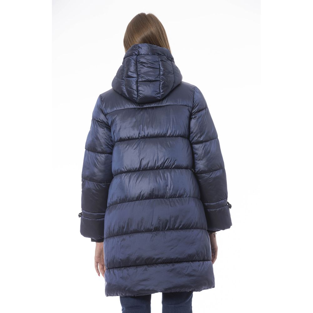 Baldinini Trend Light Blue Nylon Jackets & Coat