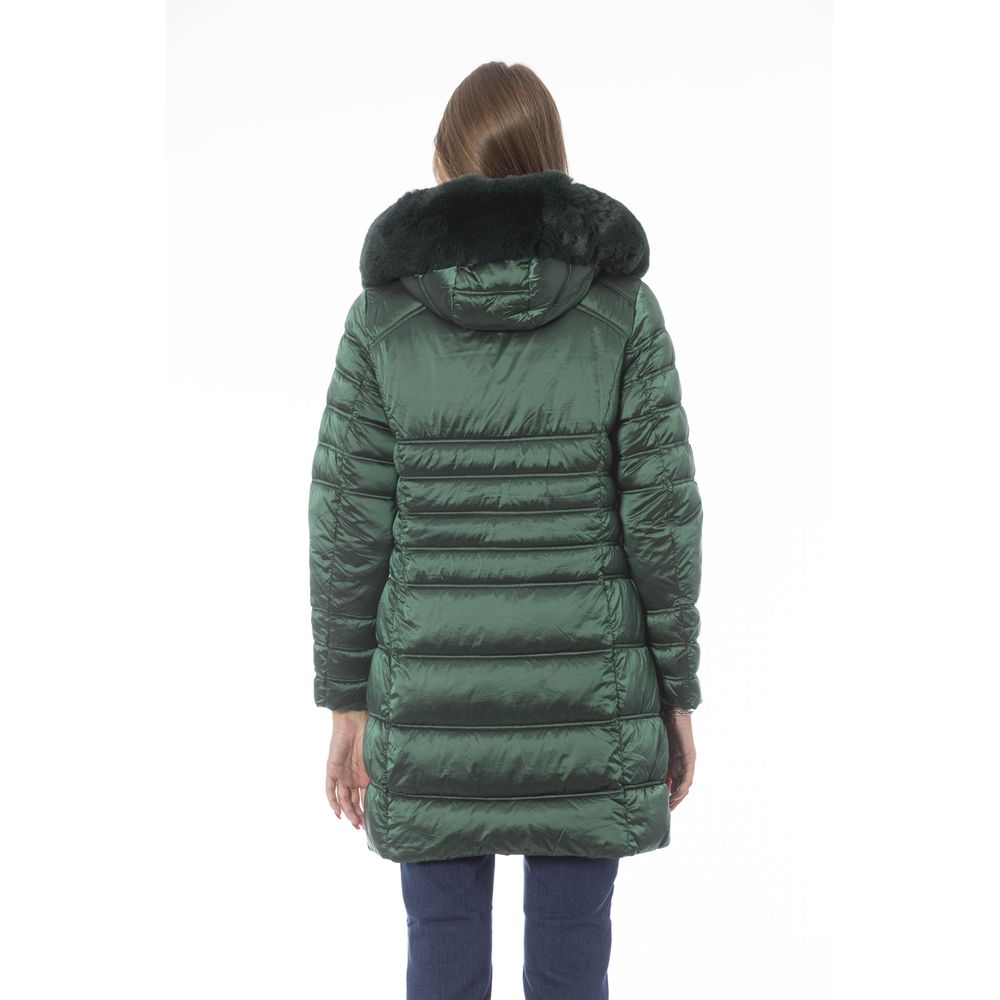 Baldinini Trend Green Polyester Jackets & Coat