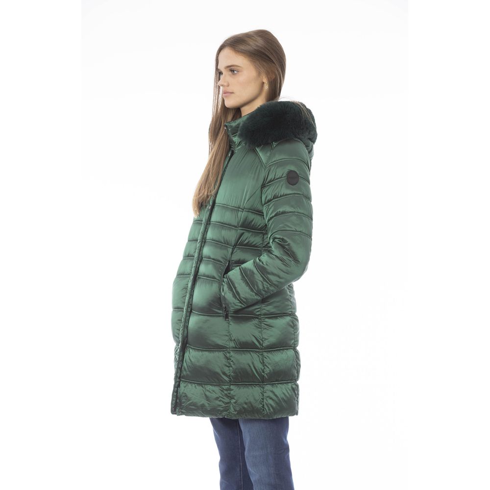 Baldinini Trend Green Polyester Jackets & Coat