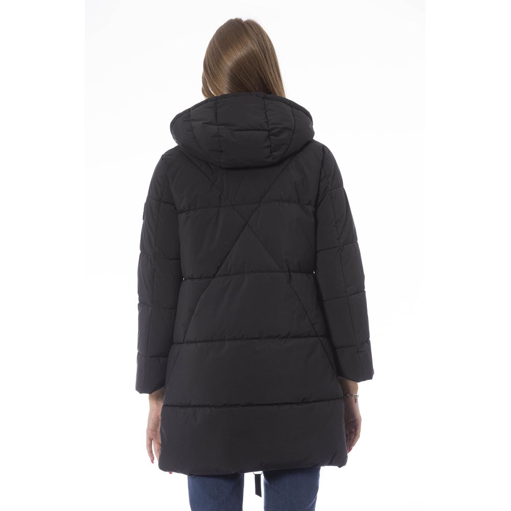 Baldinini Trend Black Polyester Jackets & Coat