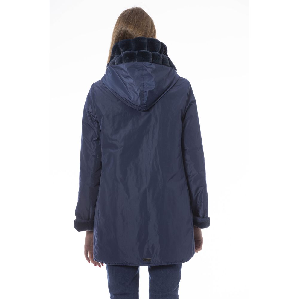 Baldinini Trend Light Blue Polyester Jackets & Coat