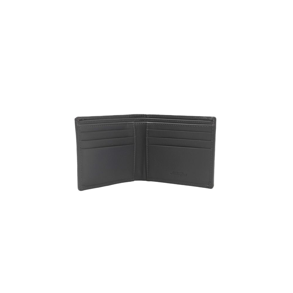 Automobili Lamborghini Gray CALF Leather Wallet