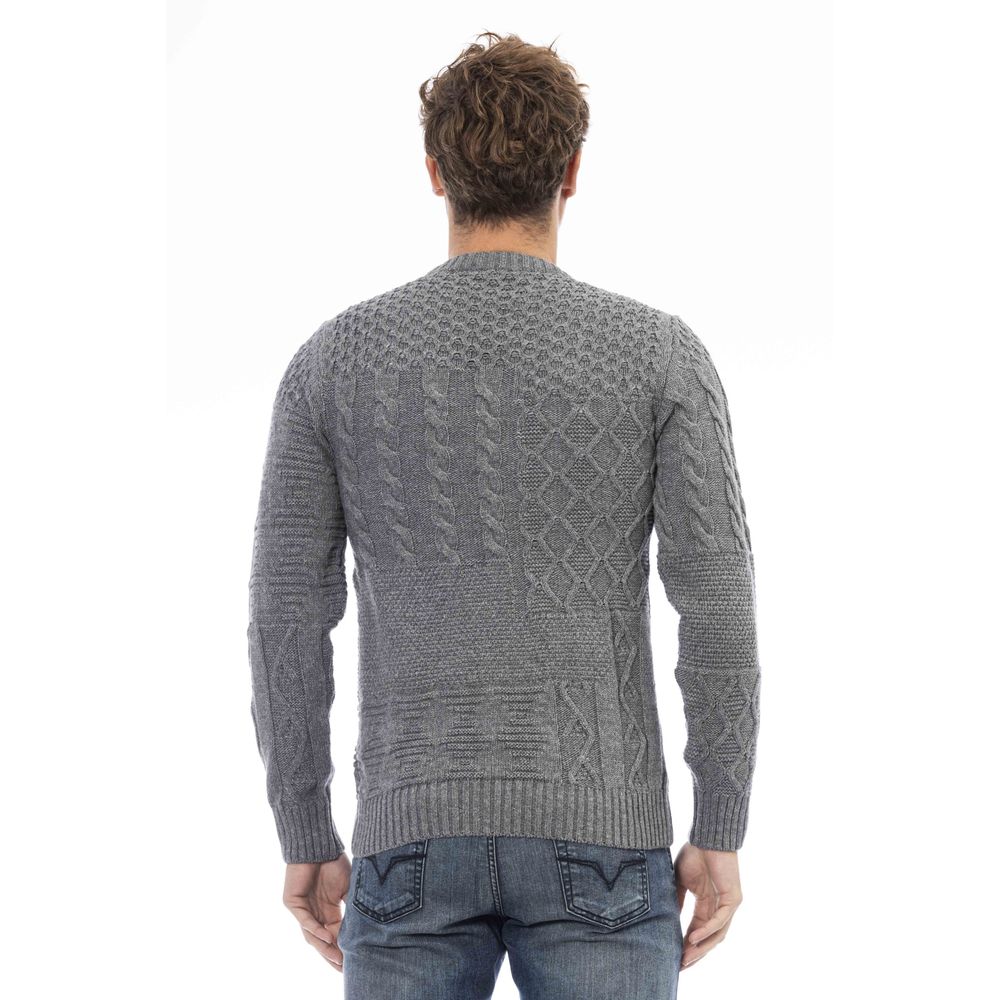 Distretto12 Gray Wool Sweater