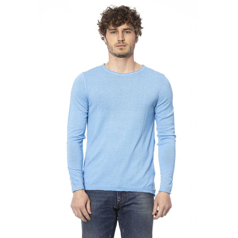 Distretto12 Light Blue Cotton Sweater