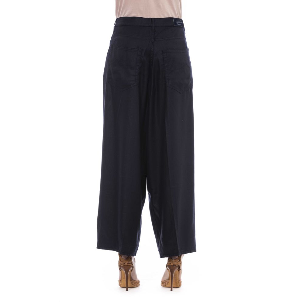 Jacob Cohen Black Cotton-Like Jeans & Pant