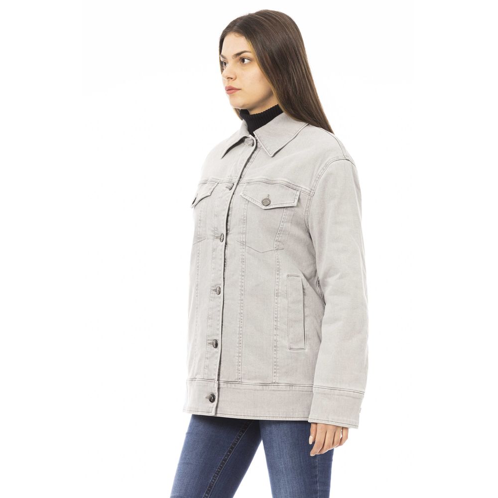 Jacob Cohen Gray Cotton Jackets & Coat