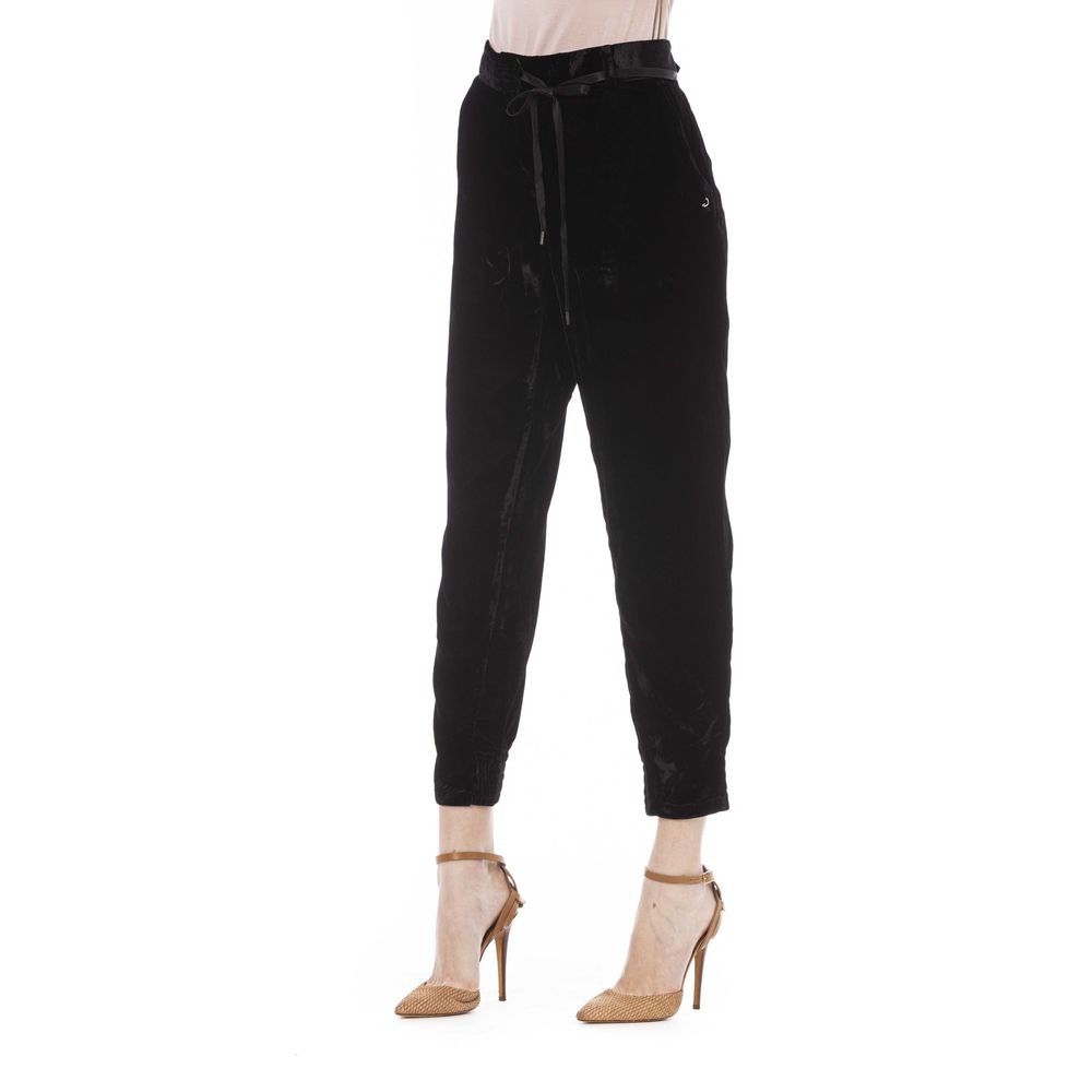 Jacob Cohen Black Viscose Jeans & Pant