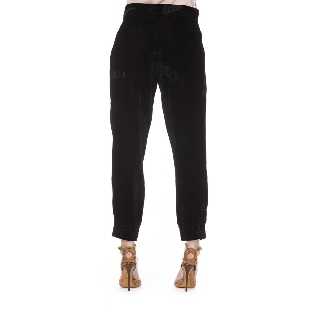 Jacob Cohen Black Viscose Jeans & Pant