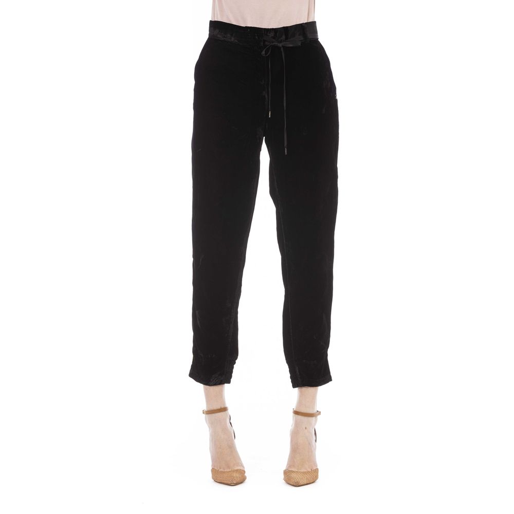 Jacob Cohen Black Viscose Jeans & Pant