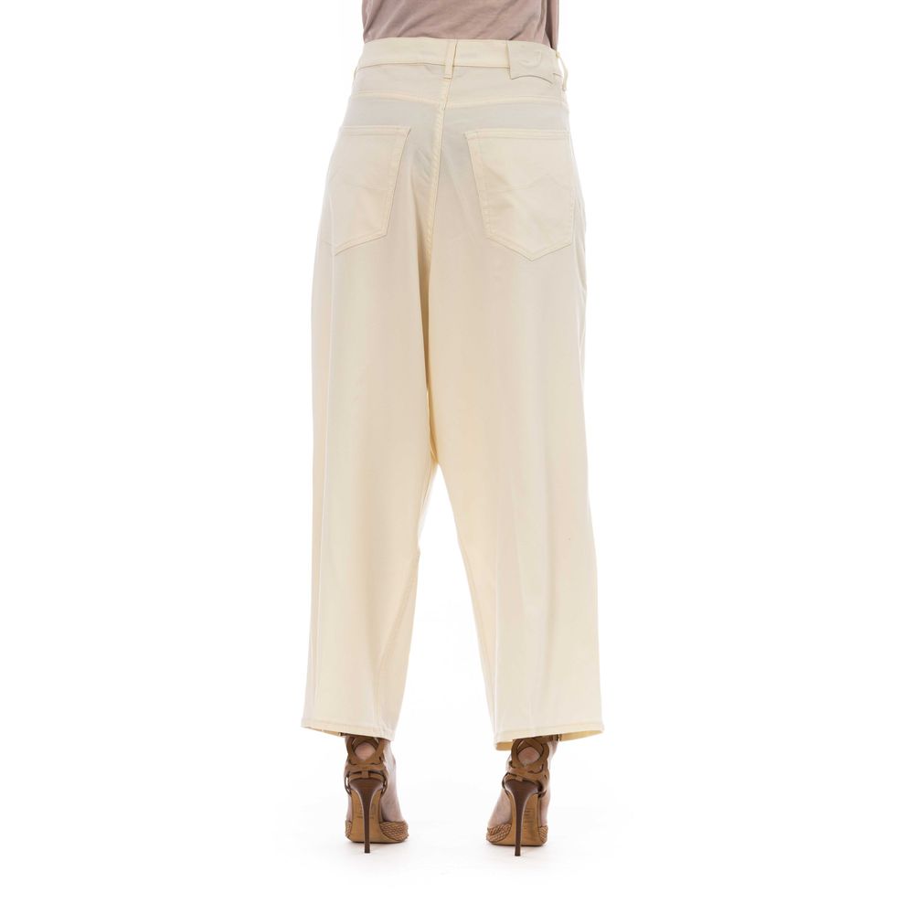 Jacob Cohen Beige Virgin Wool Jeans & Pant