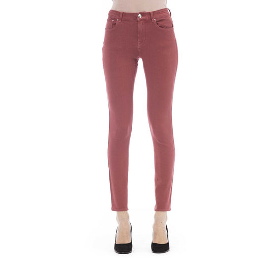 Jacob Cohen Burgundy Cotton Jeans & Pant