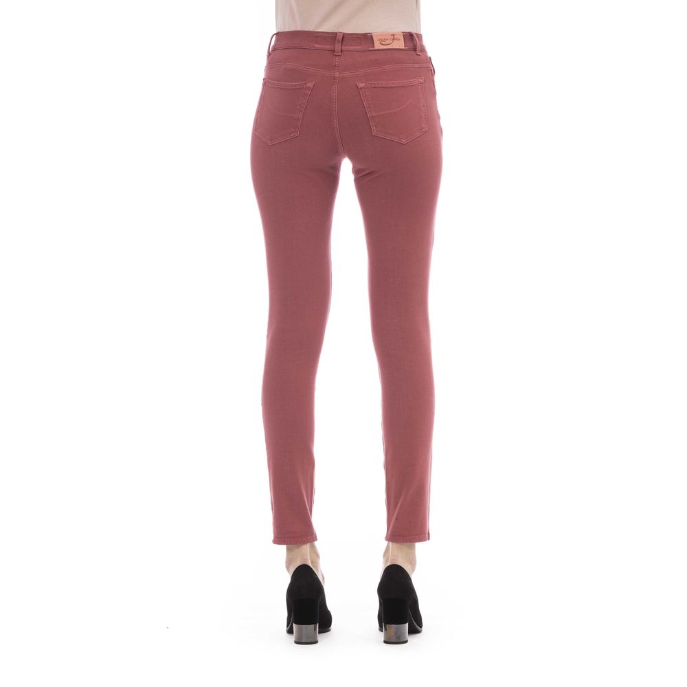 Jacob Cohen Burgundy Cotton Jeans & Pant