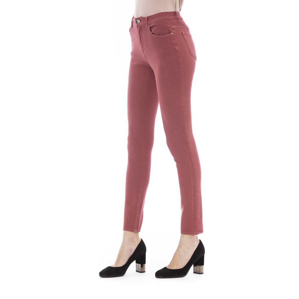 Jacob Cohen Burgundy Cotton Jeans & Pant