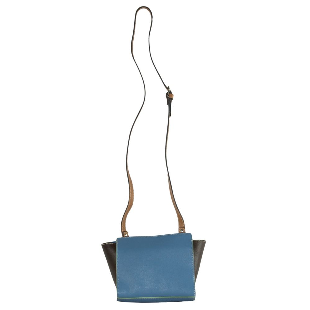 La Martina Light Blue Leather Crossbody Bag