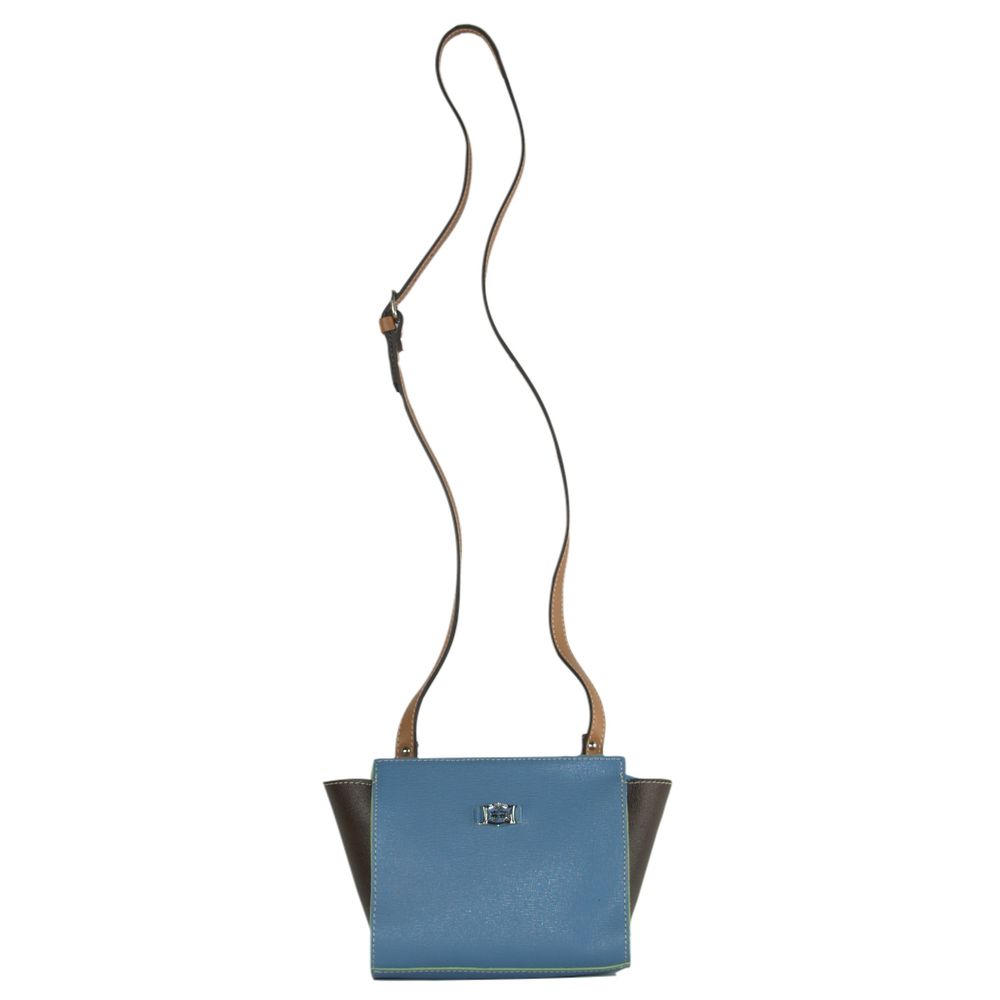 La Martina Light Blue Leather Crossbody Bag