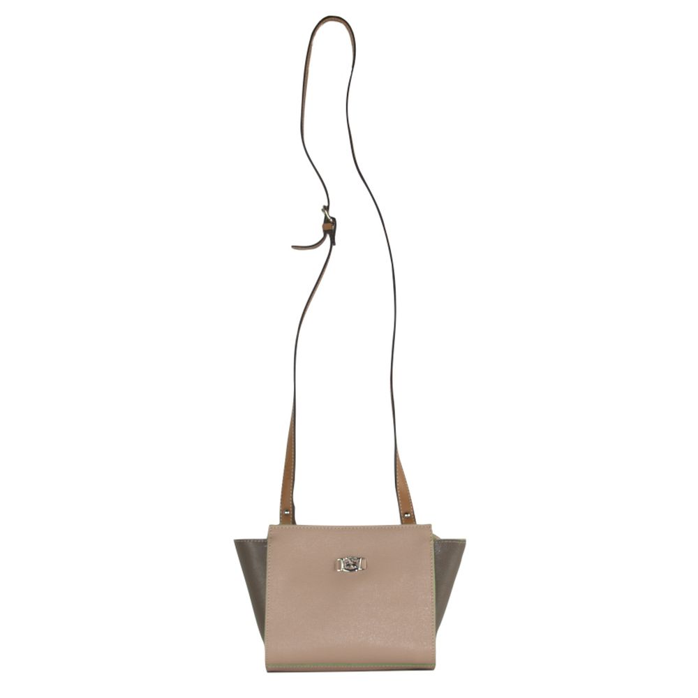 La Martina Beige Leather Crossbody Bag