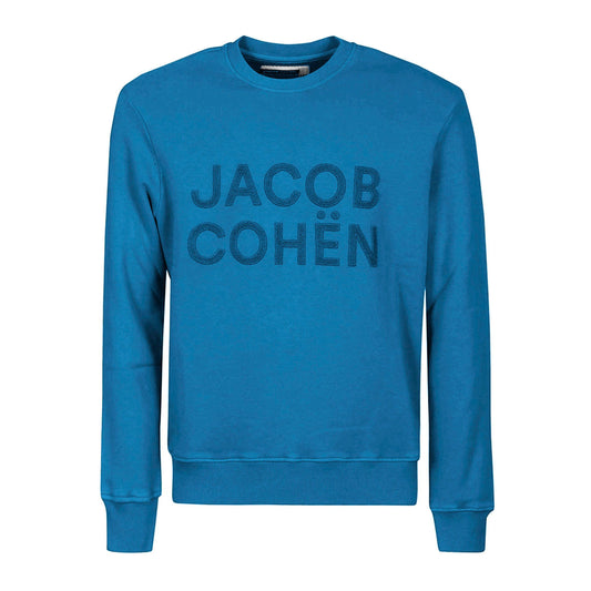 Jacob Cohen Light Blue Cotton Sweater