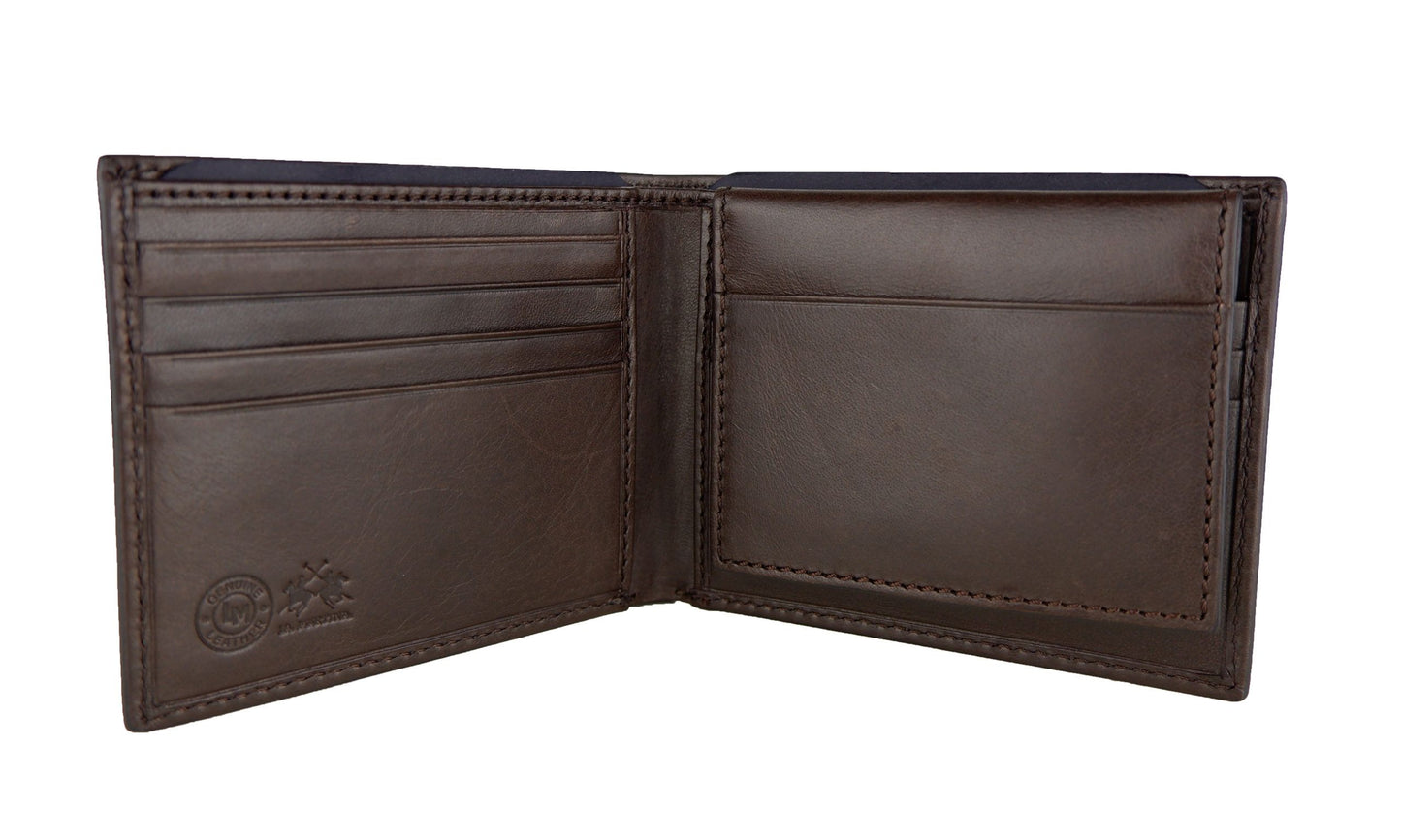 La Martina Brown Leather Wallet