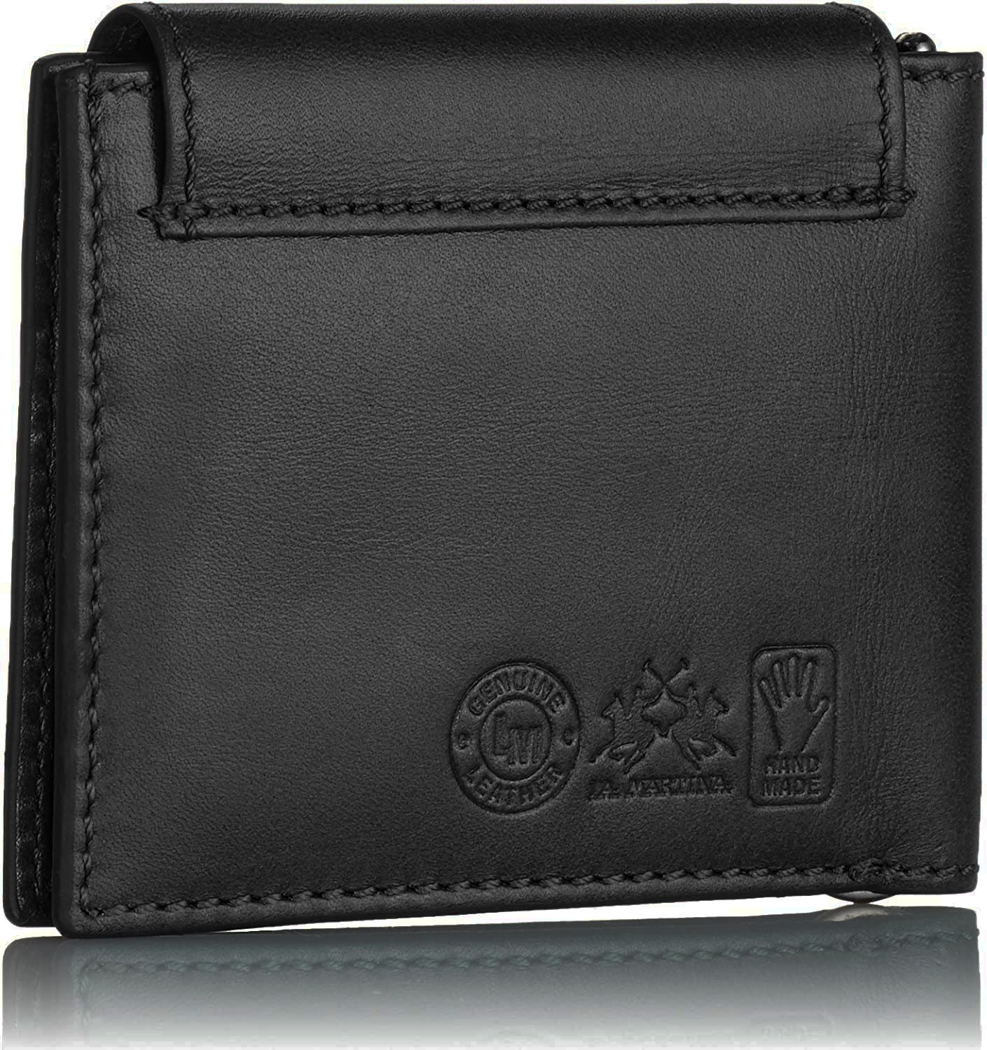 La Martina Nero Leather Wallet