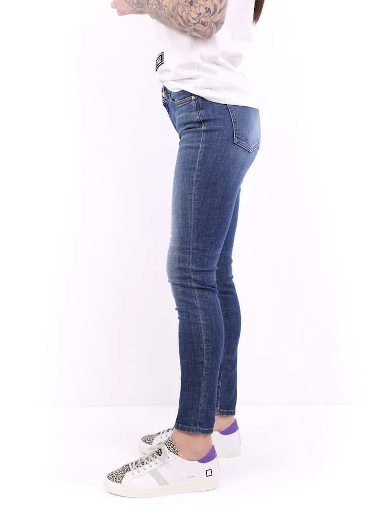 Don The Fuller Blue Cotton Jeans & Pant