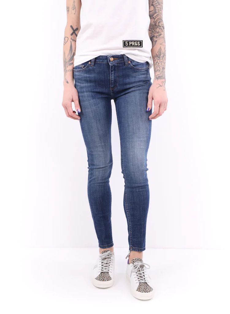 Don The Fuller Blue Cotton Jeans & Pant