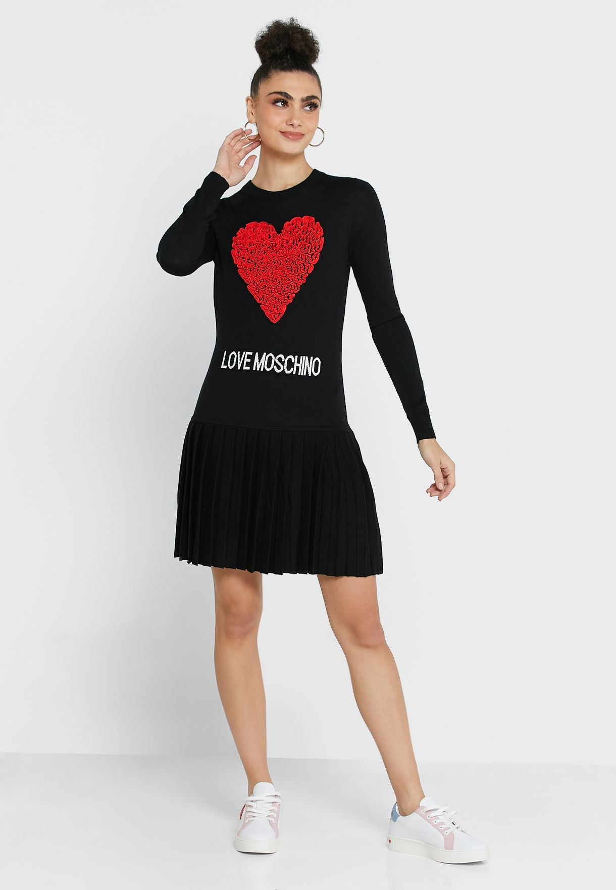 Love Moschino Black Acrylic Dress