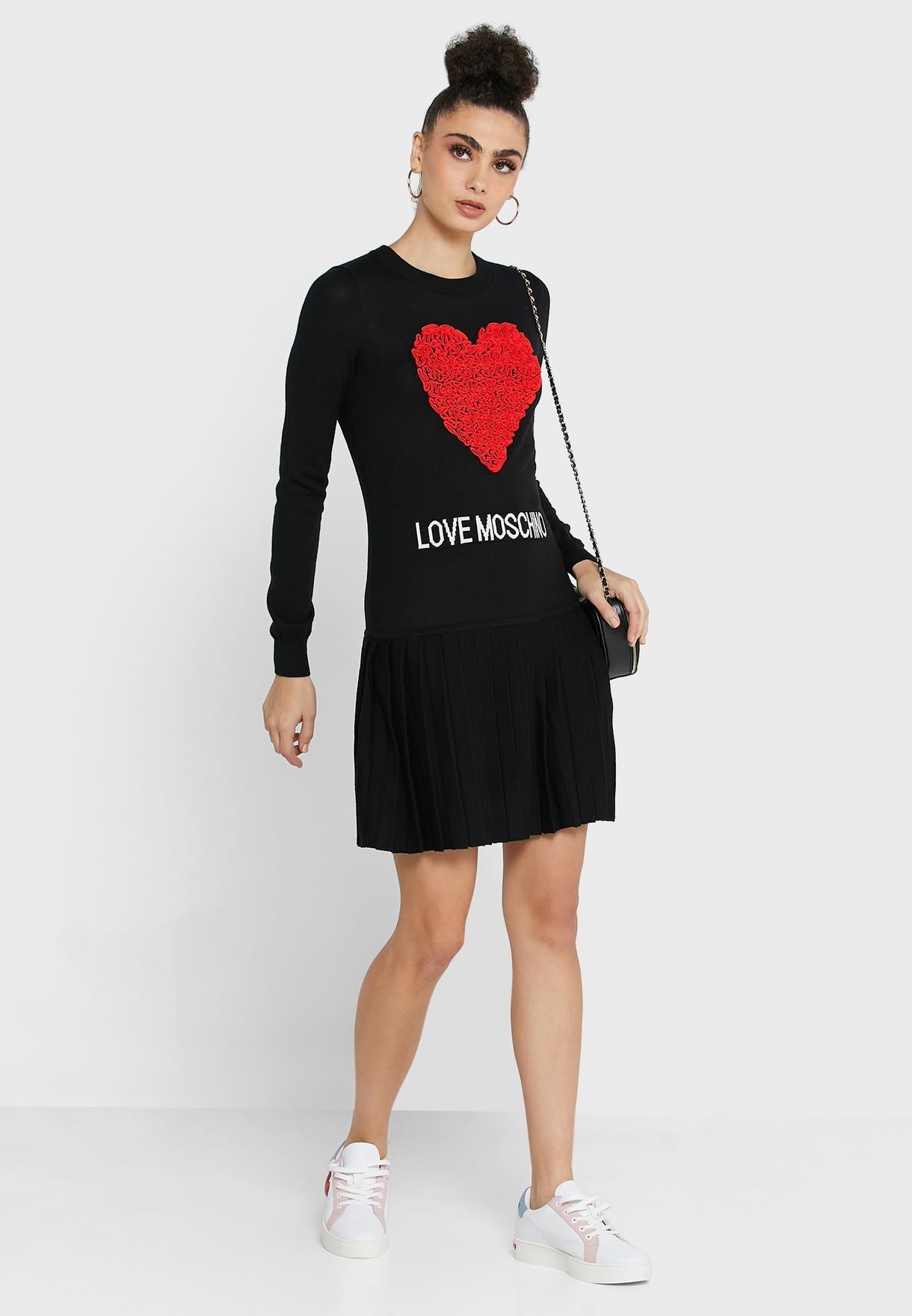 Love Moschino Black Acrylic Dress