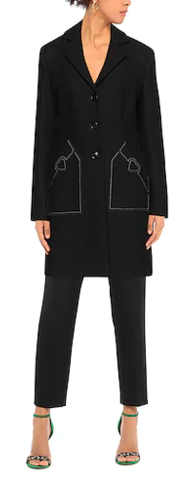 Love Moschino Black Wool Jackets & Coat