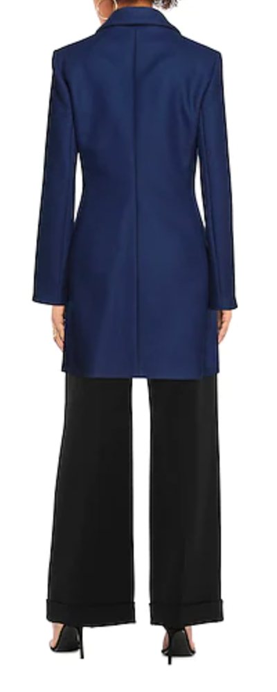 Love Moschino Blue Wool Jackets & Coat