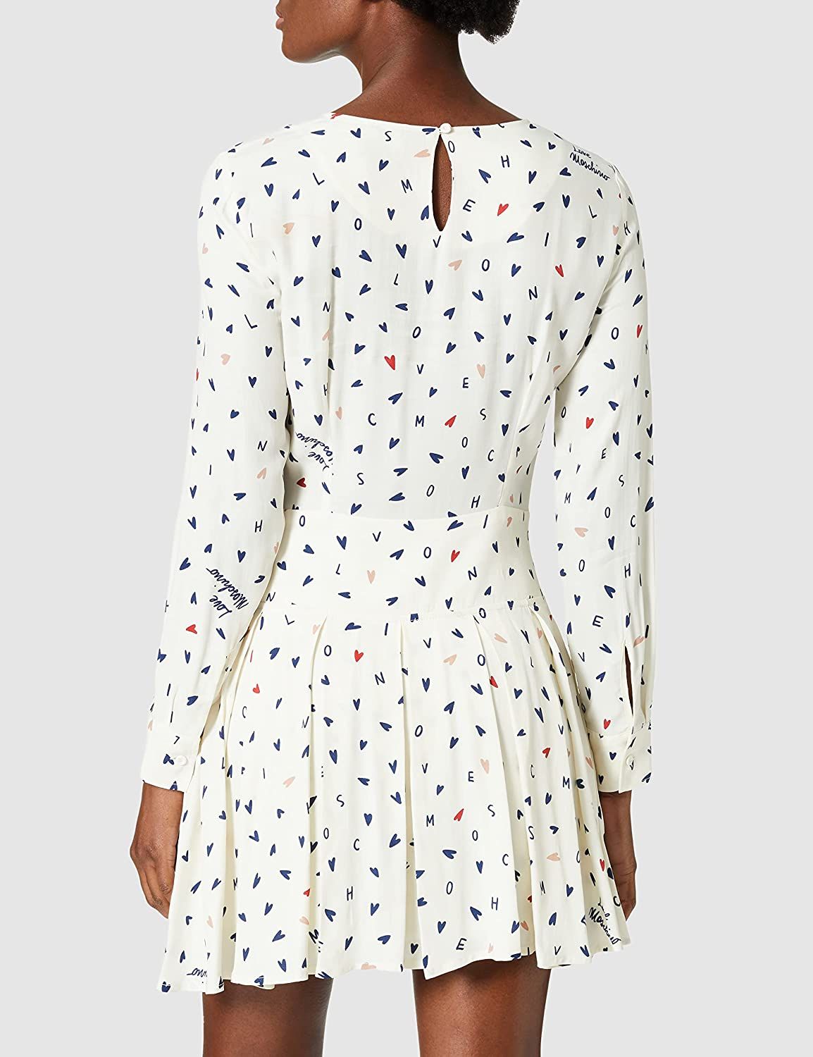 Love Moschino White Viscose Dress