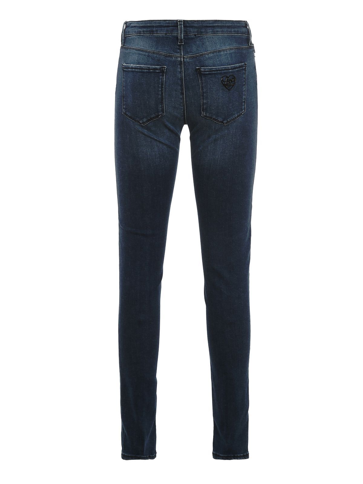 Love Moschino Blue Cotton Jeans & Pant