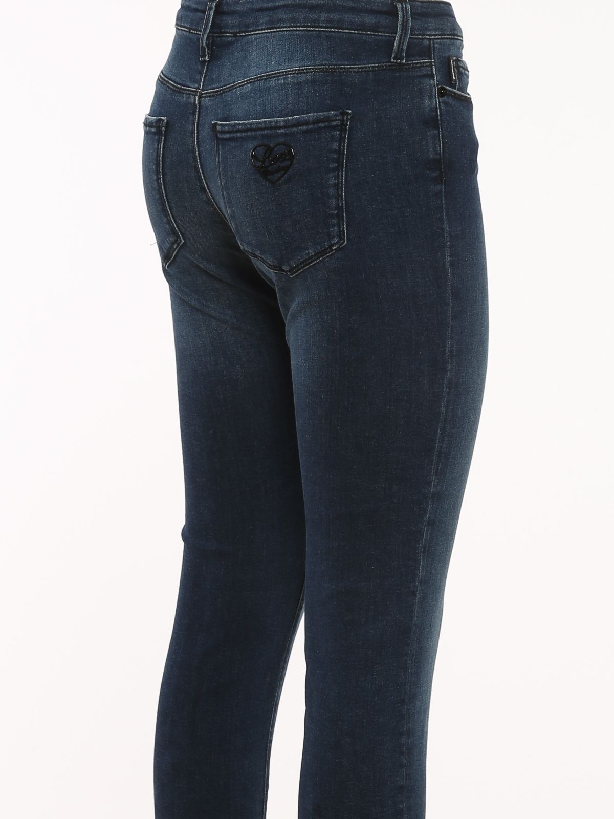 Love Moschino Blue Cotton Jeans & Pant