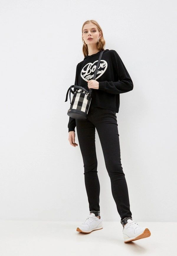 Love Moschino Black Cotton Jeans & Pant