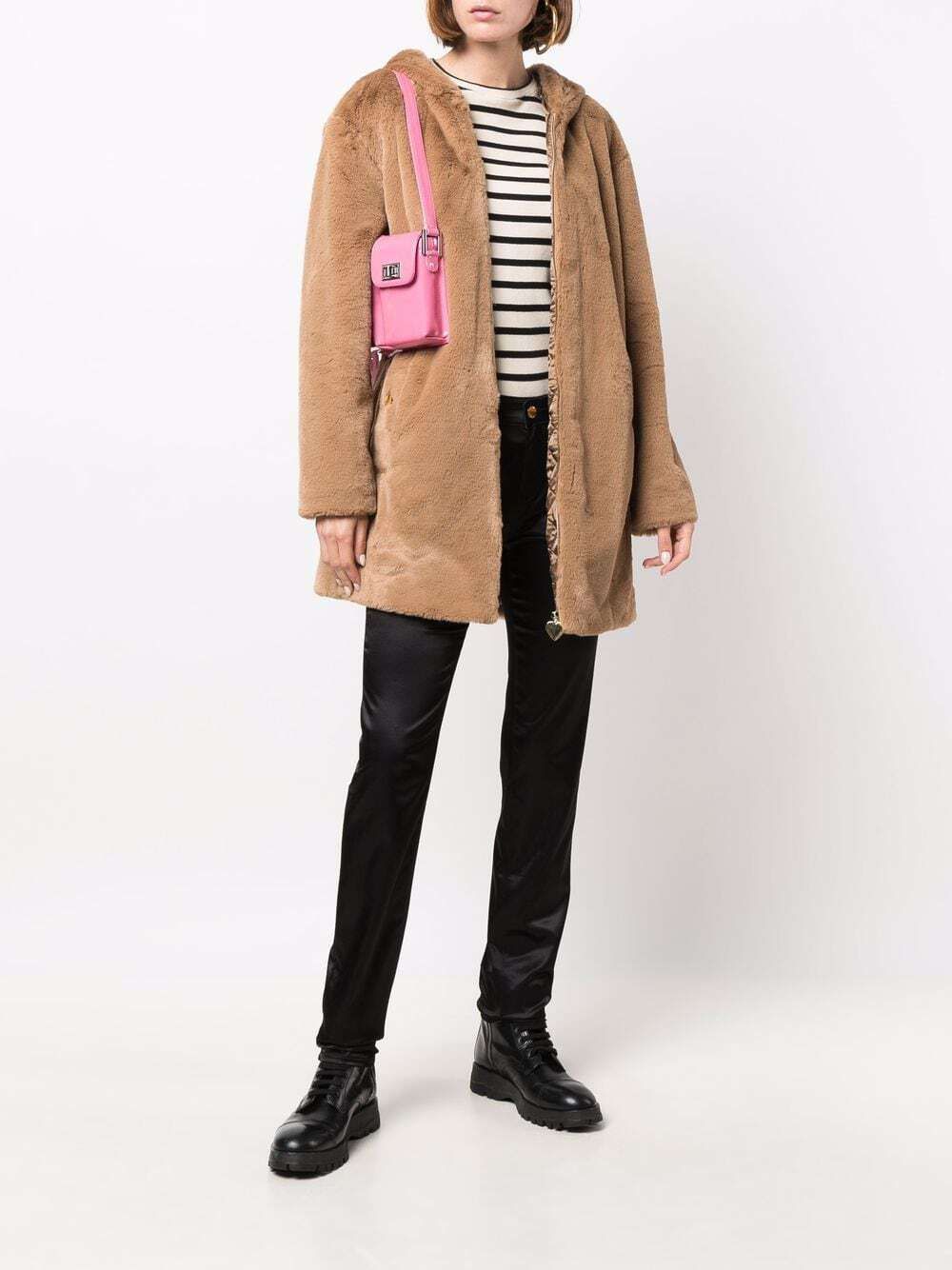 Love Moschino Beige Polyester Jackets & Coat