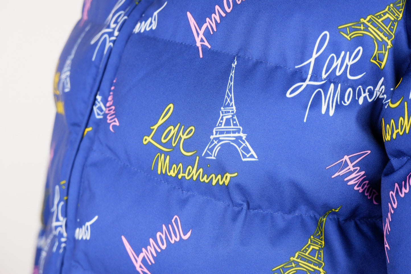 Love Moschino Blue Polyester Jackets & Coat