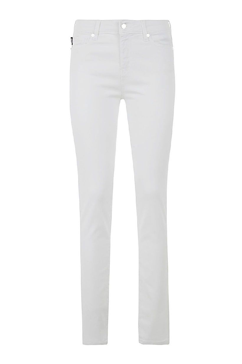 Love Moschino White Cotton Jeans & Pant