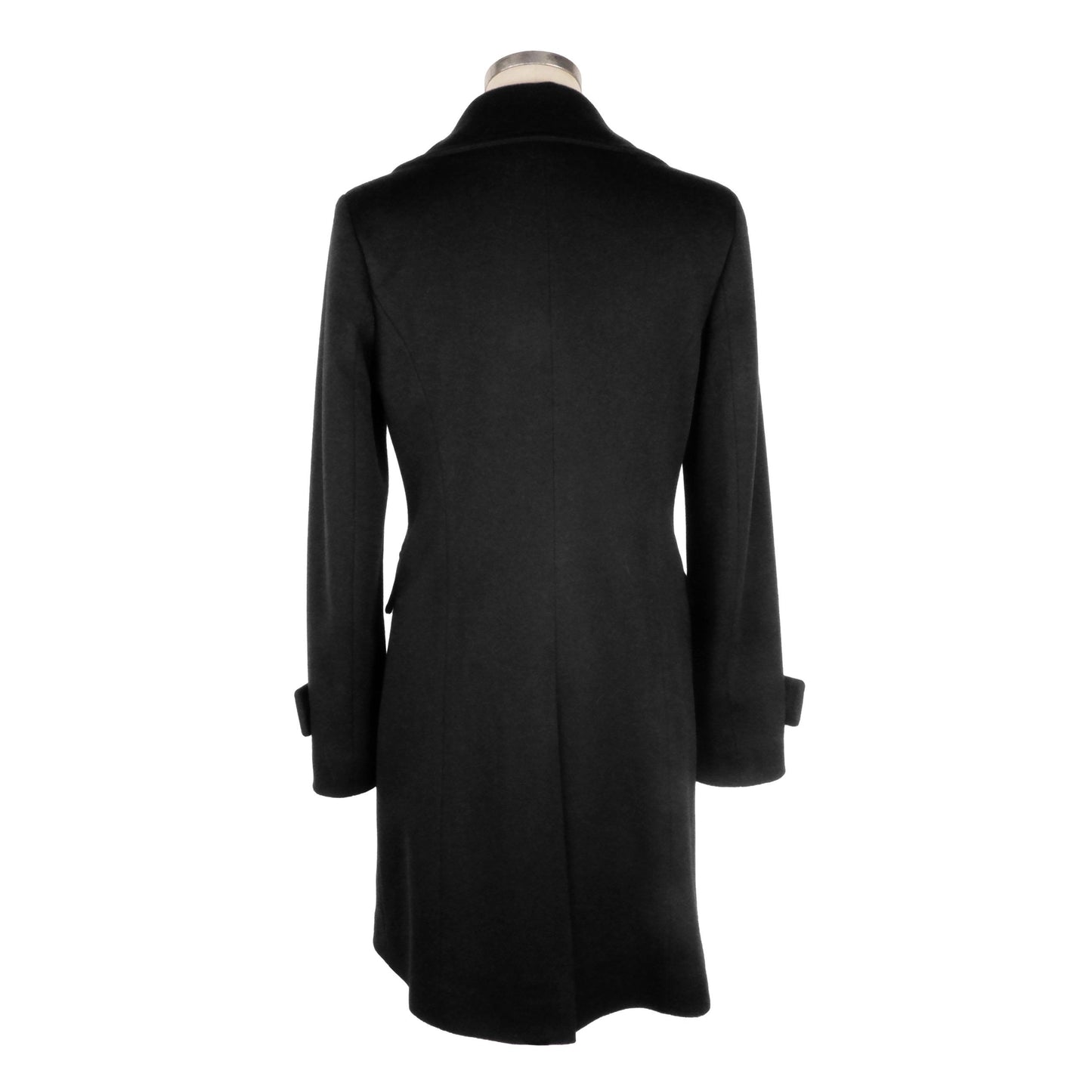 Made in Italy Black Wool Jackets & Coat