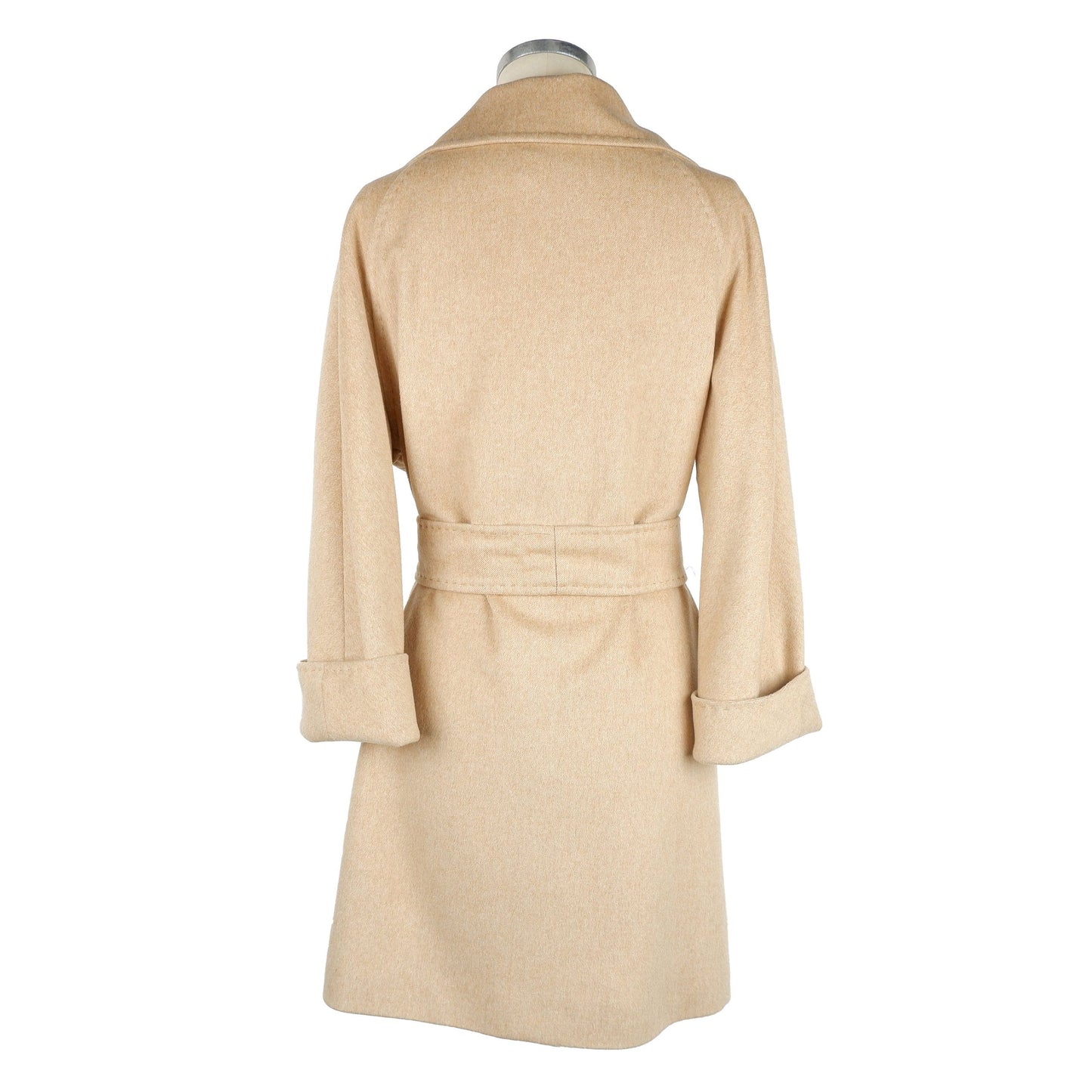 Made in Italy Beige Wool Jackets & Coat