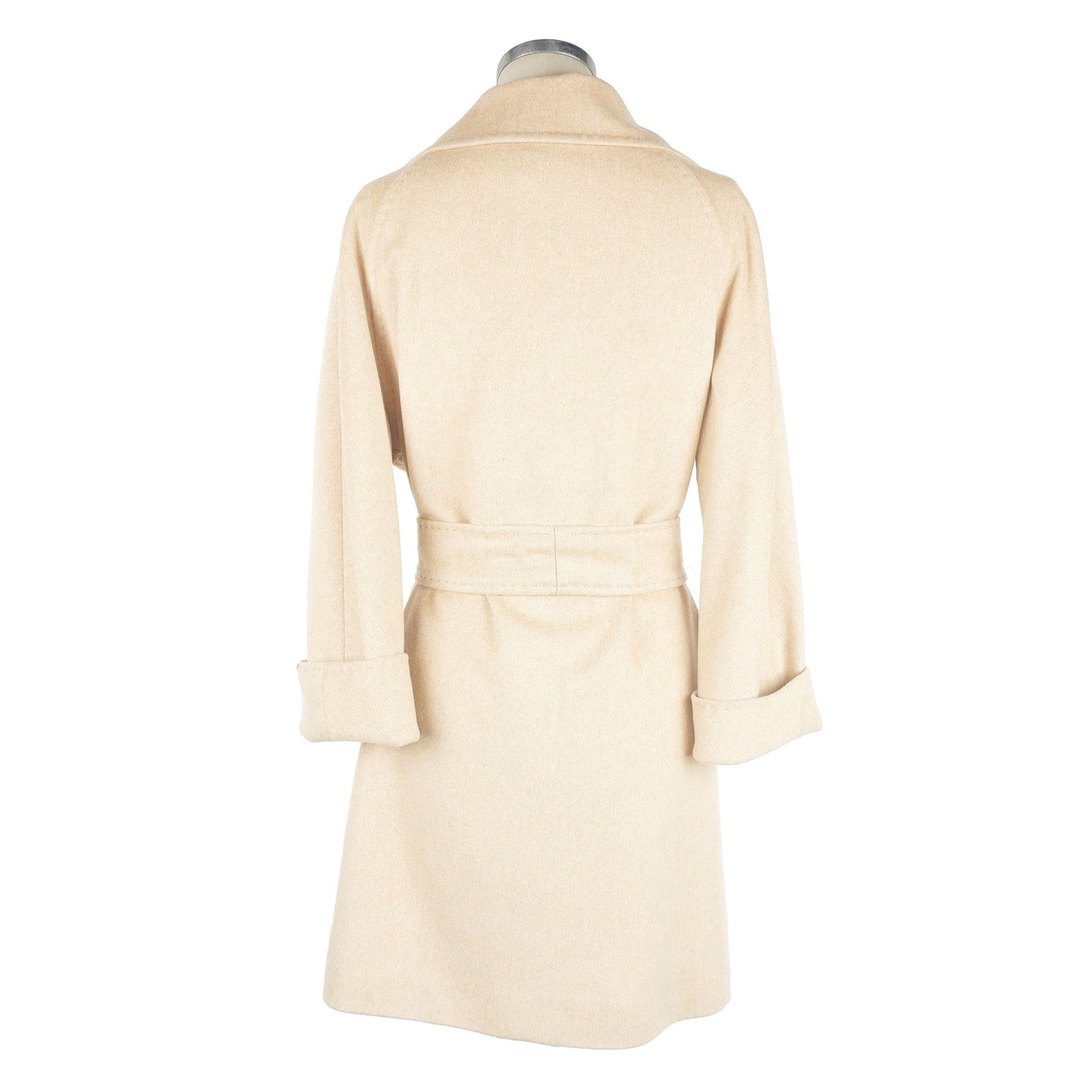 Made in Italy Beige Wool Jackets & Coat