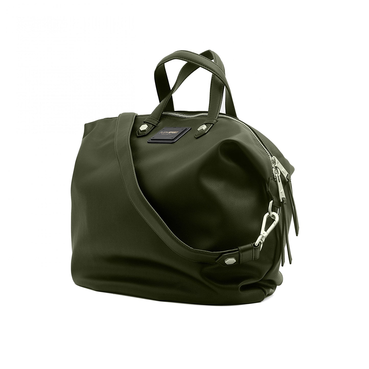 Plein Sport Green Polyester Shoulder Bag