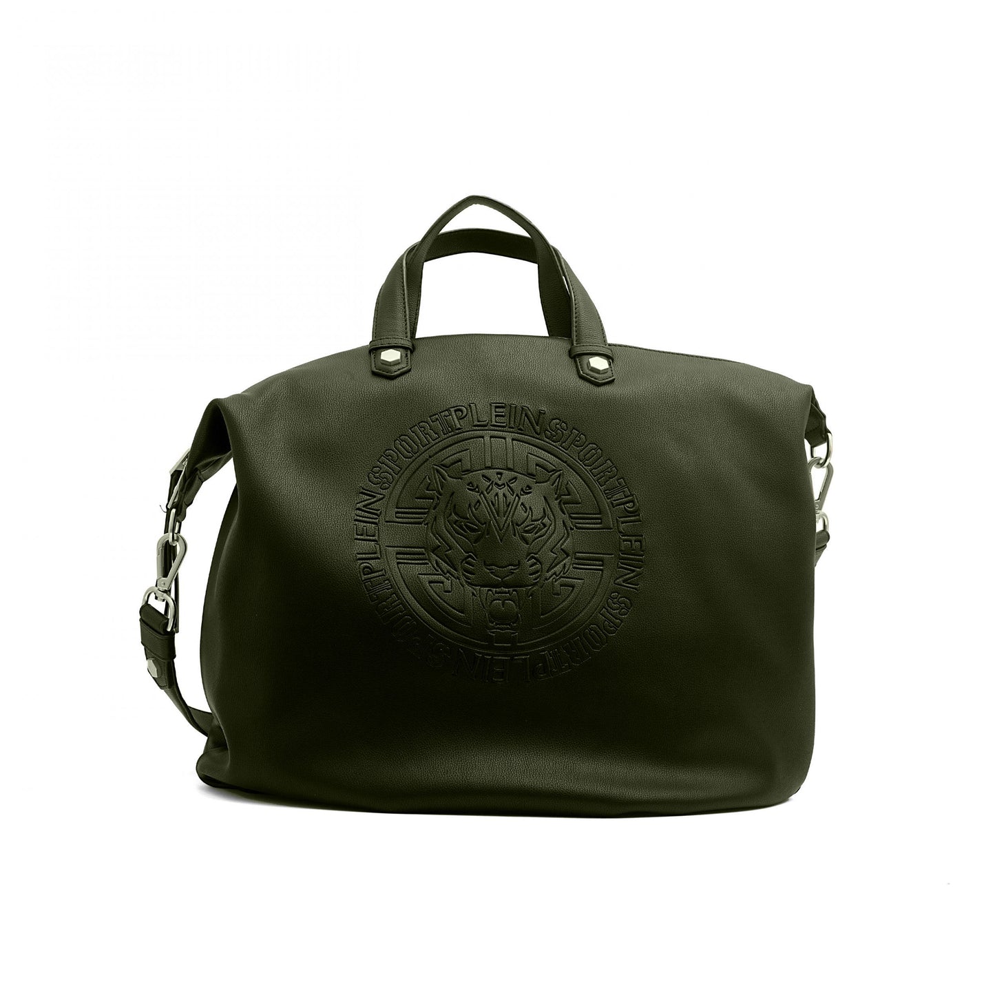 Plein Sport Green Polyester Shoulder Bag