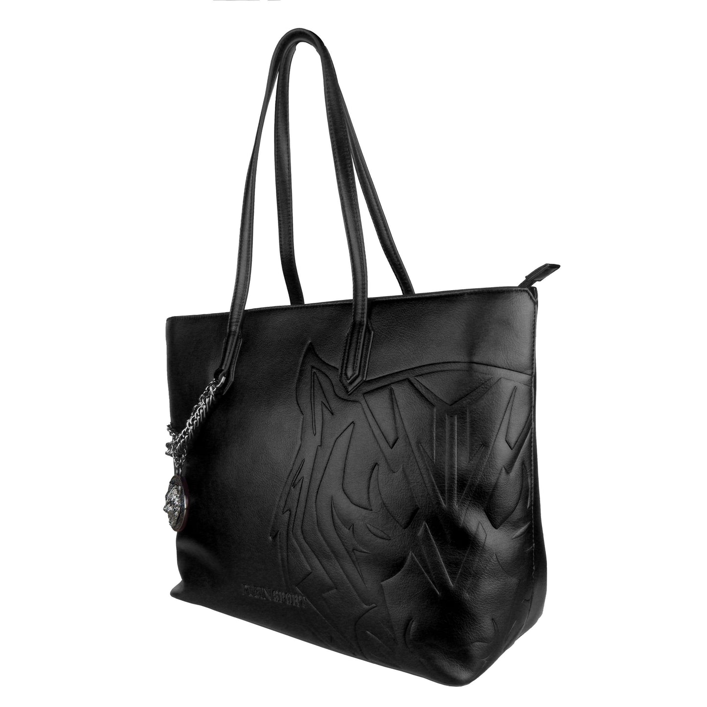 Plein Sport Black Polyurethane Shoulder Bag