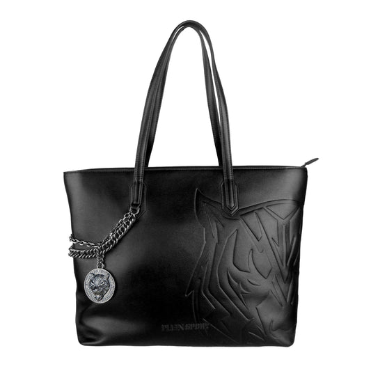 Plein Sport Black Polyurethane Shoulder Bag