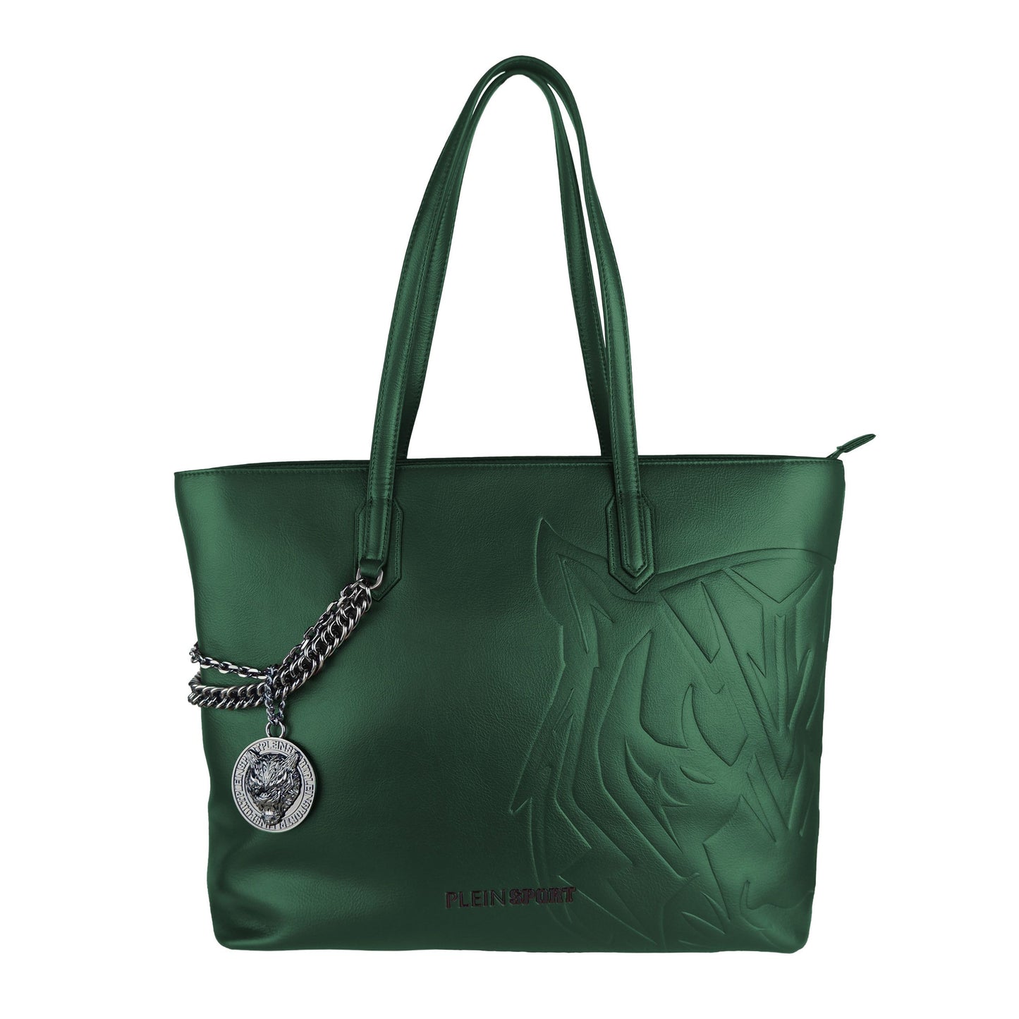 Plein Sport Green Polyurethane Shoulder Bag