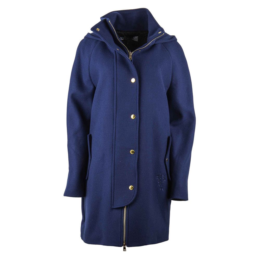 Love Moschino Blue Wool Jackets & Coat