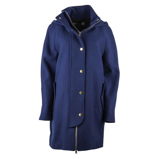 Love Moschino Blue Wool Jackets & Coat