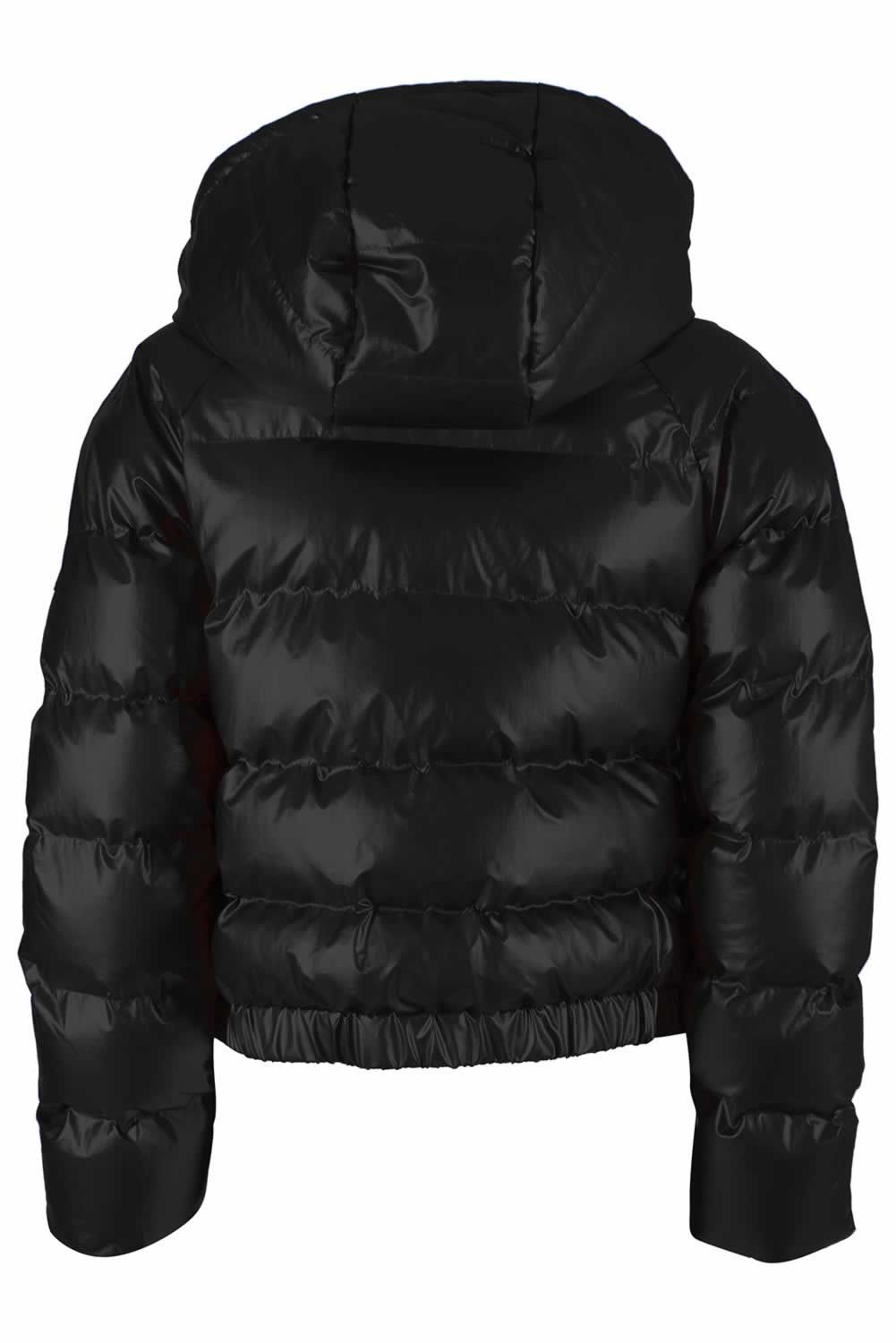 Yes Zee Black Polyurethane Jackets & Coat