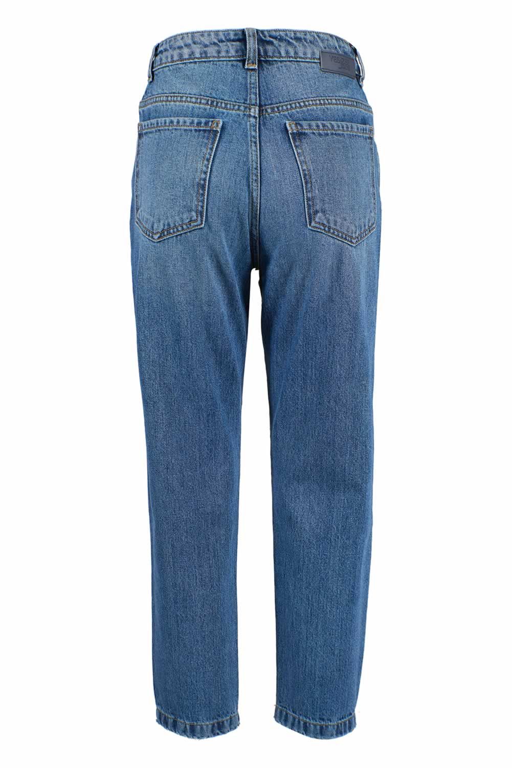 Yes Zee Blue Cotton Jeans & Pant