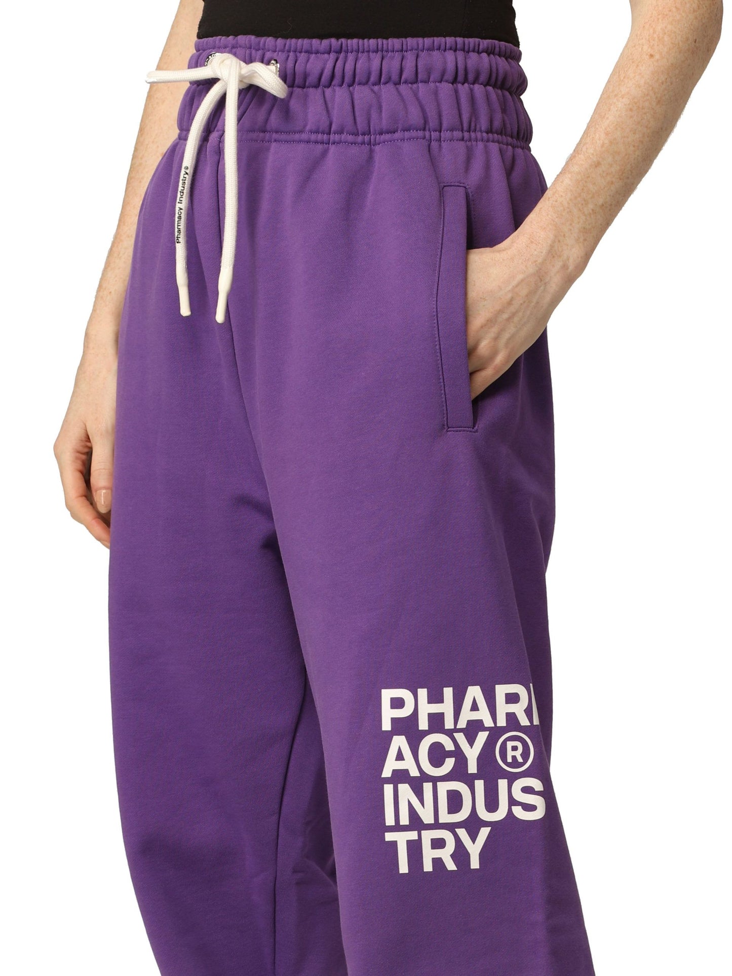 Pharmacy Industry Purple Cotton Jeans & Pant