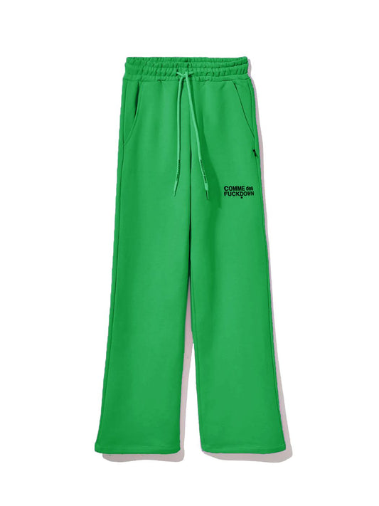 Comme Des Fuckdown Green Cotton Jeans & Pant